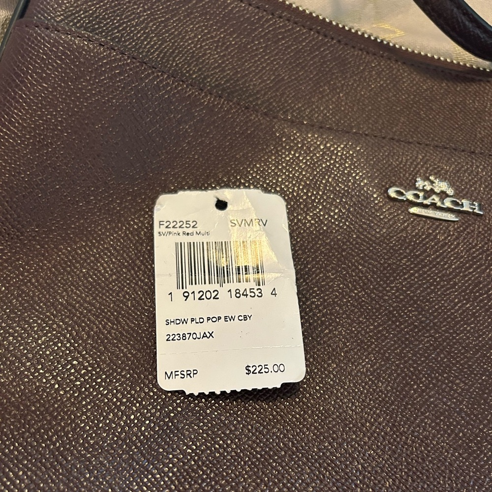 Coach Dark Brown Leather Handbag
